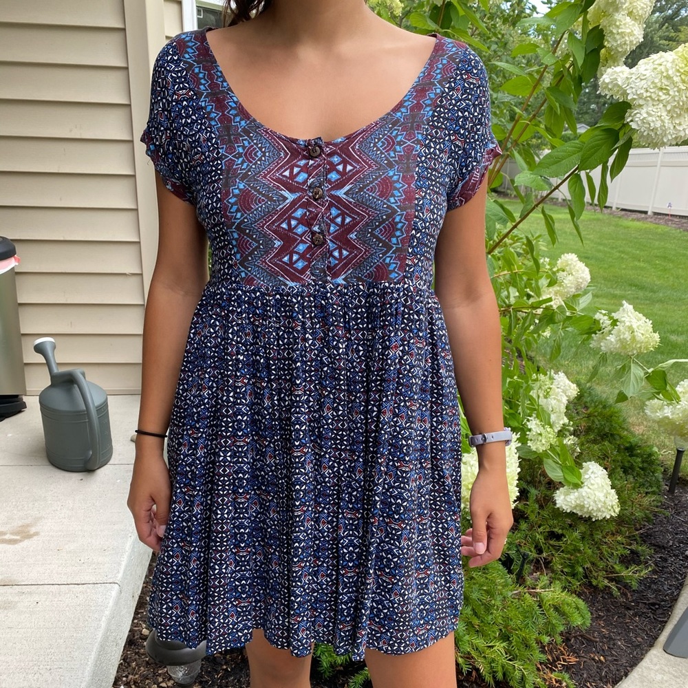 Free People Boho pattern flowy dress✨